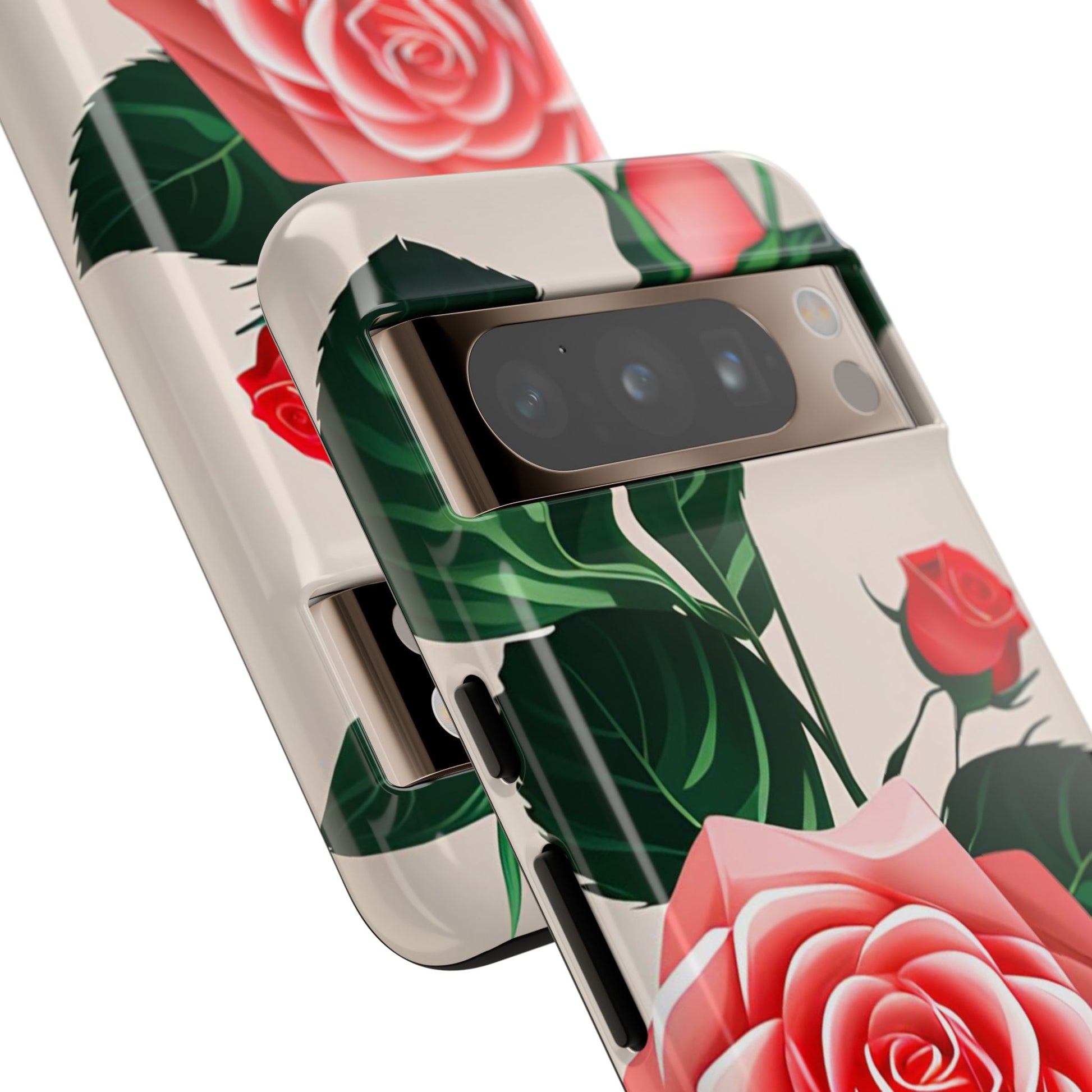 Pink Rose Flowers, Cell Phone Case - Apple, Samsung, Google Pixel