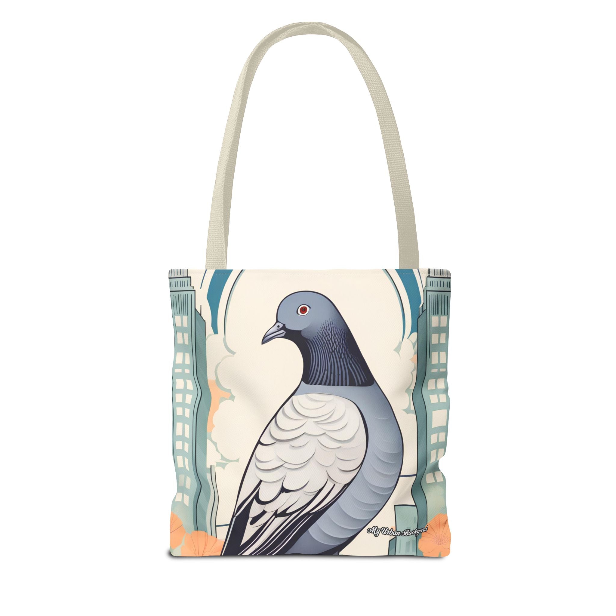 City Pigeon, Bird Tote Bag with Cotton Handles For Everyday Use, 3 Sizes