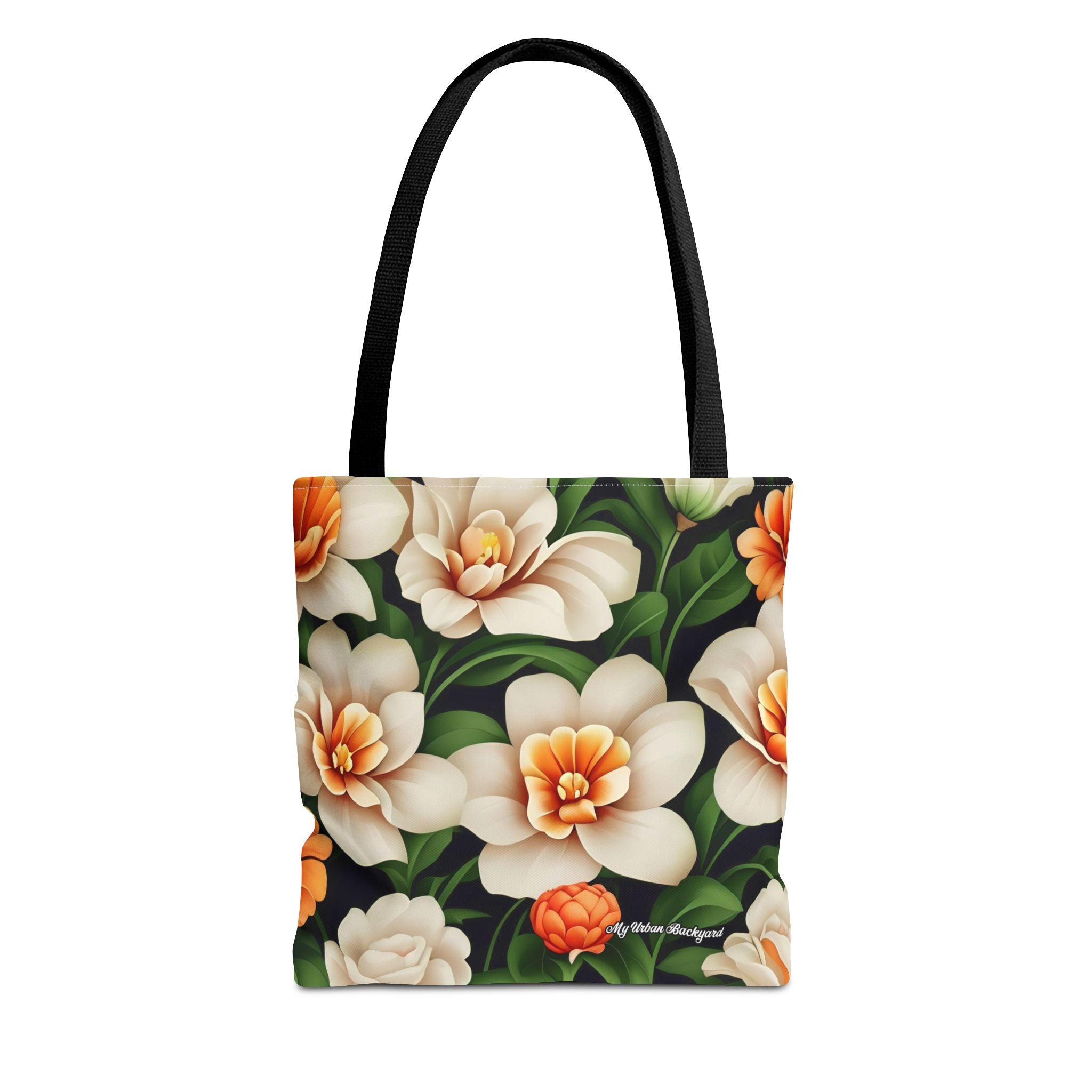 Pretty Flowers Tote Bag with Cotton Handles For Everyday Use, 3 Sizes
