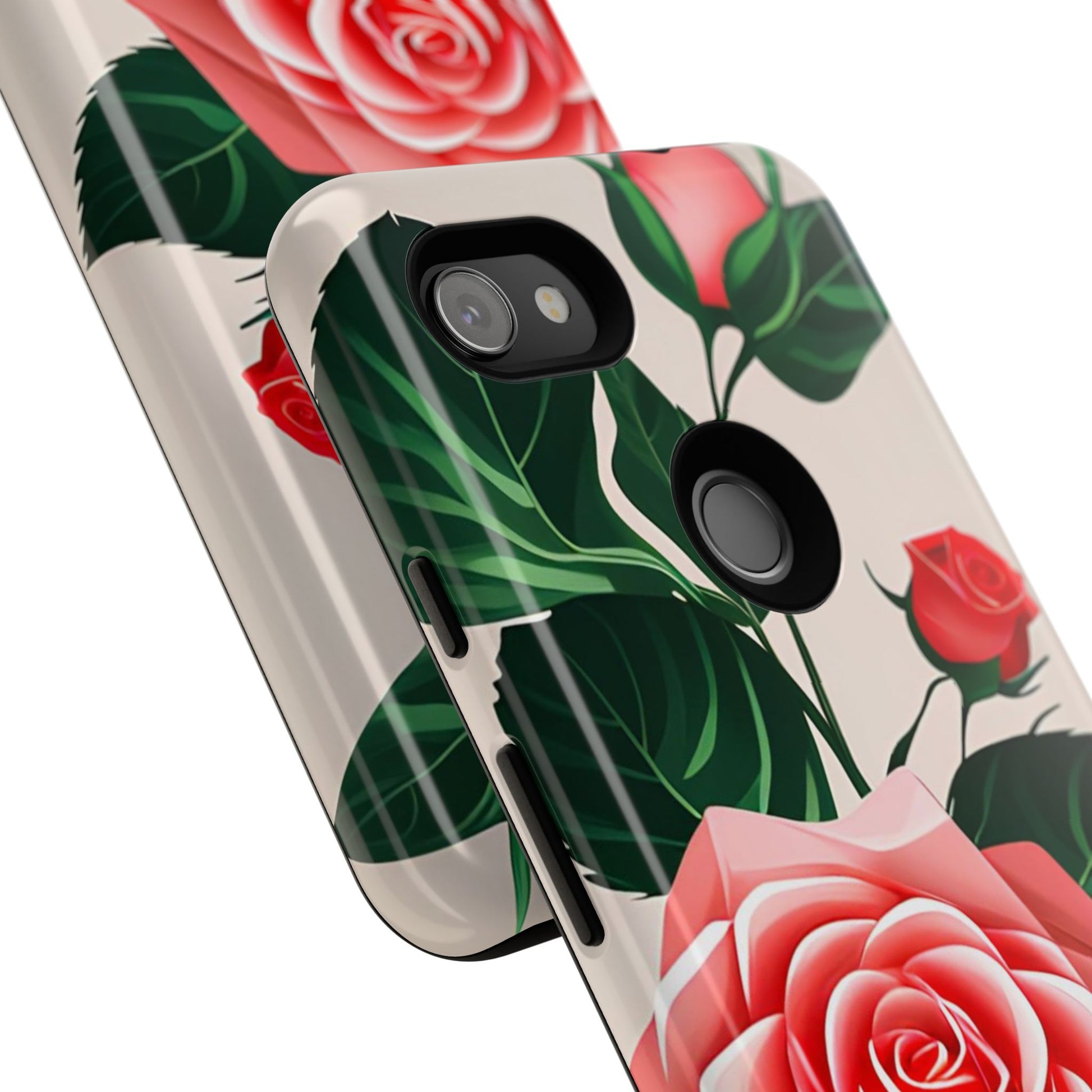Pink Rose Flowers, Cell Phone Case - Apple, Samsung, Google Pixel