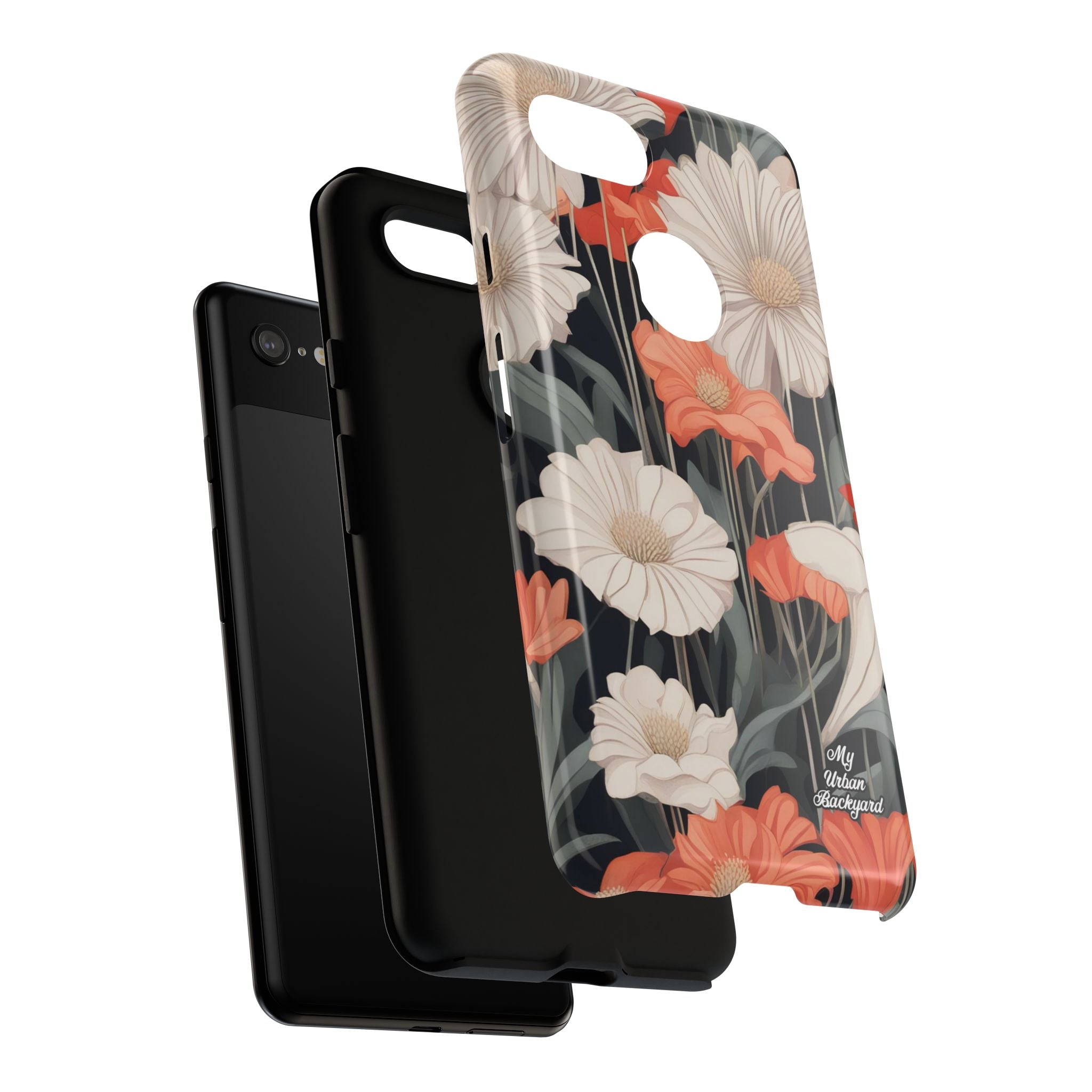 Art Deco Flowers, Cell Phone Case - Apple, Samsung, Google Pixel