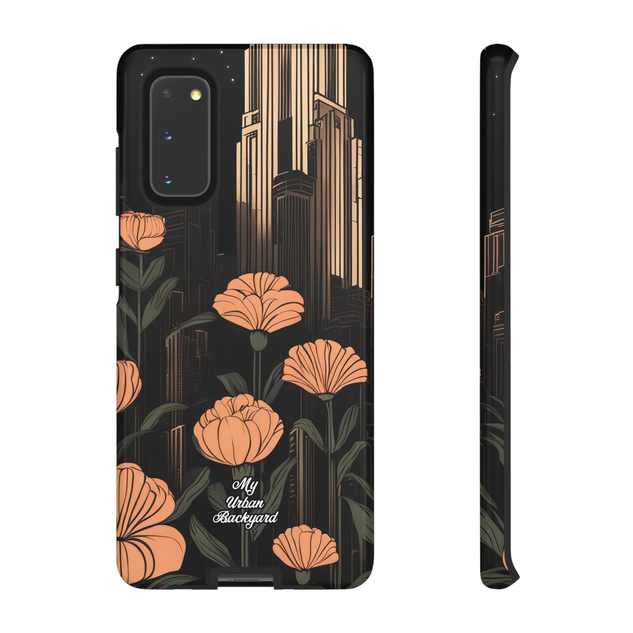 Urban Evening with Flowers, Cell Phone Case