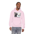 Whisker Wonderland, Cat Unisex Hoodie w Front Pocket