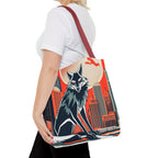 City Wolf Tote Bag, Tote with Cotton Handles For Everyday Use, 3 Sizes