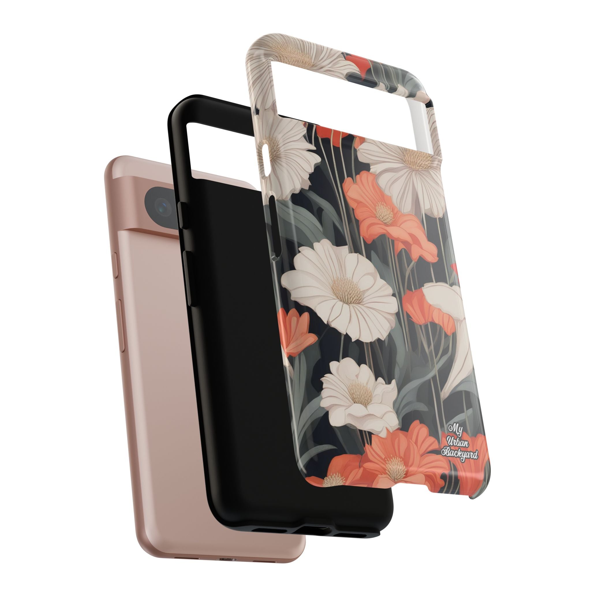 Art Deco Flowers, Cell Phone Case - Apple, Samsung, Google Pixel