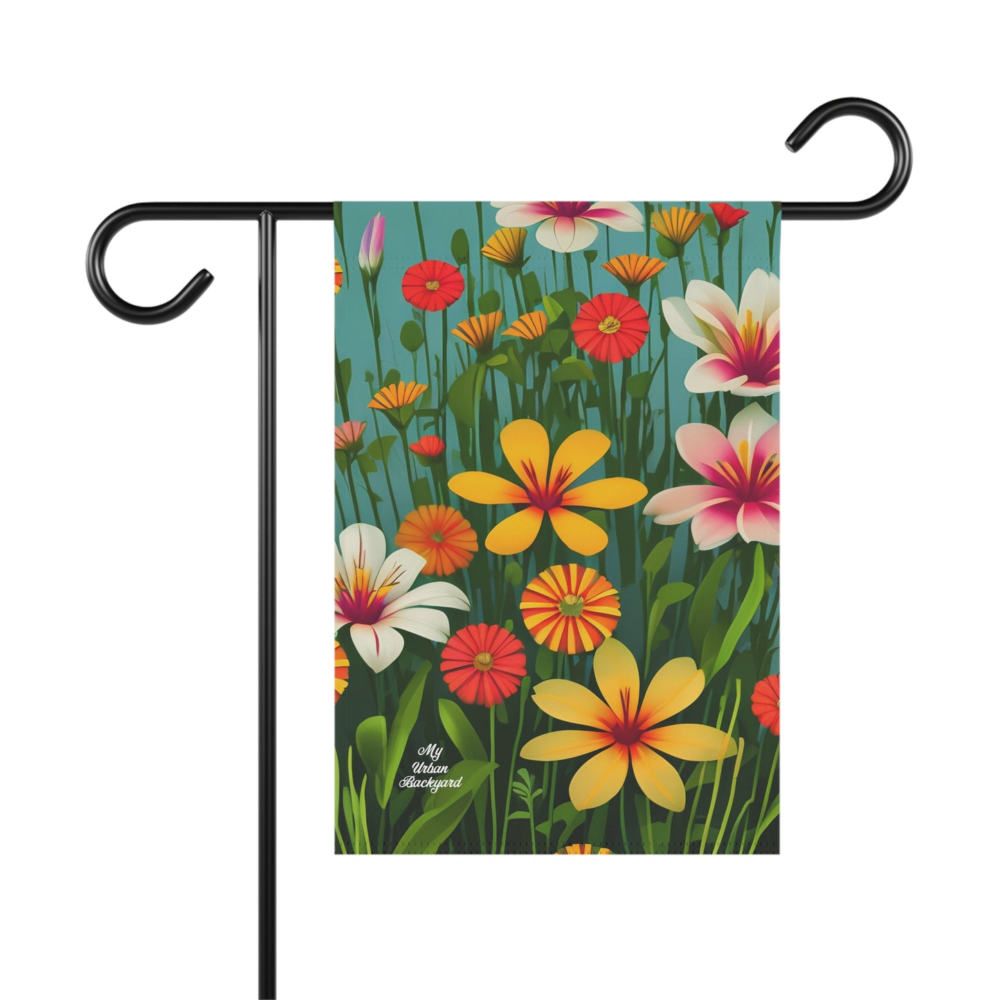 Wildflowers, Outdoor Garden Flag, Decor for Yard, Patio, House, 12" x 18", Double Sided Vertical. Flag only