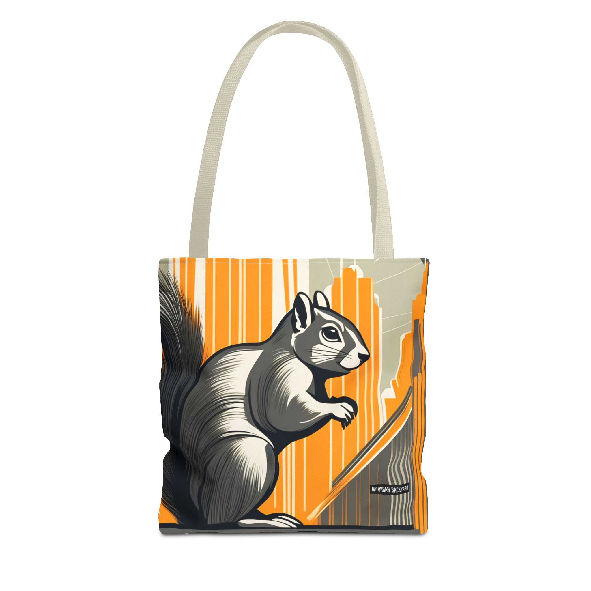 Art Deco Squirrel, Everyday Tote Bag w Cotton Handles