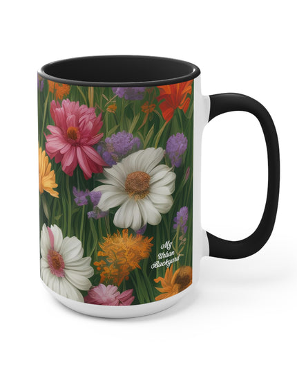 Wildflower Field, Ceramic Mug - Perfect for Coffee, Tea, and More!