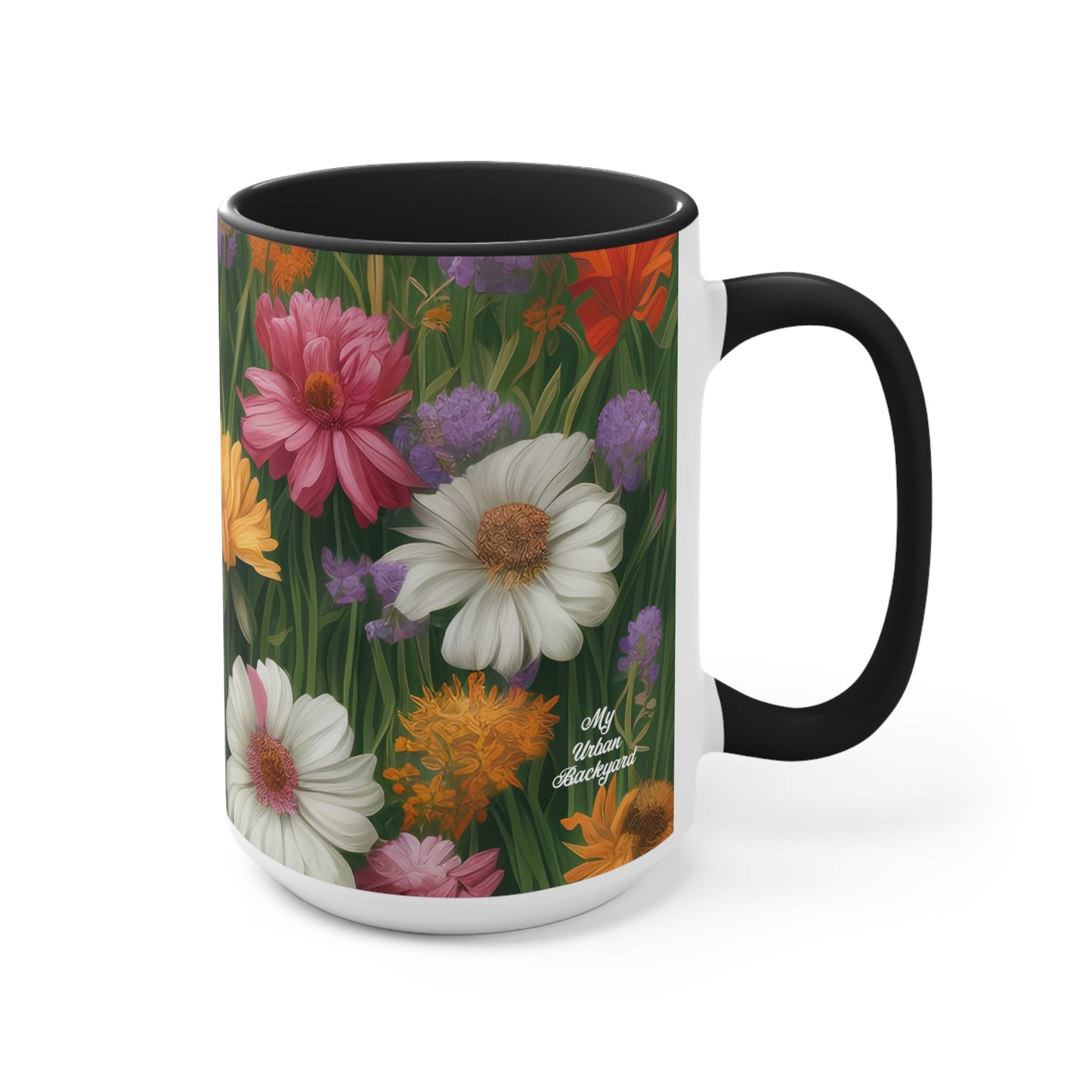 Wildflower Field, Ceramic Mug - Perfect for Coffee, Tea, and More!