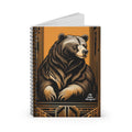 Theo Grizzlyson, Bear Spiral Notebook Writing Journal –  118 Ruled Pages