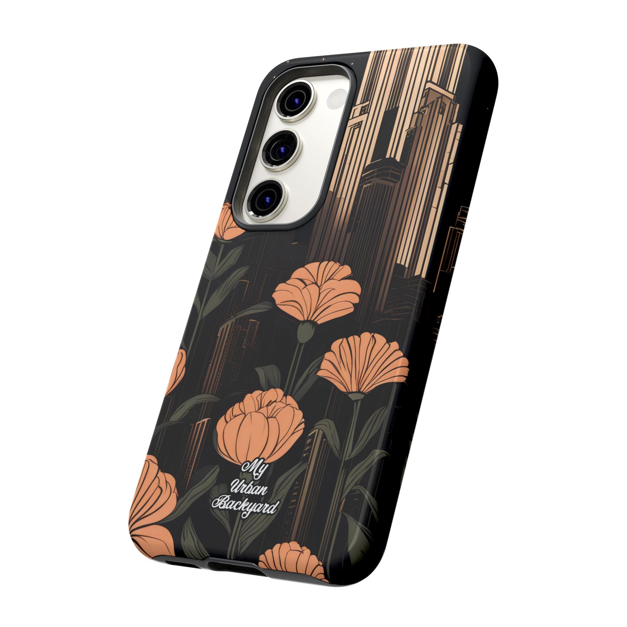 Urban Evening with Flowers, Cell Phone Case