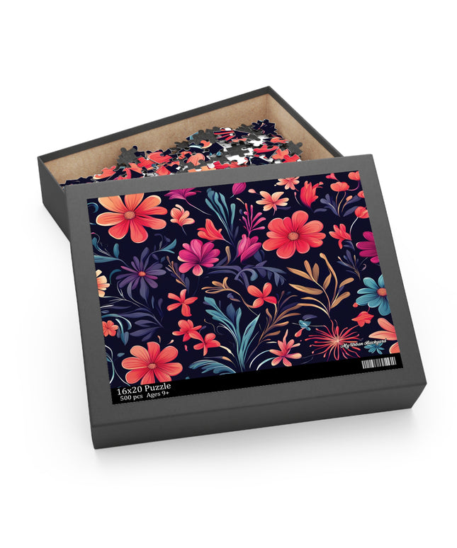 Night Blooming Wildflowers, Jigsaw Puzzle, (120, 252, or 500-Piece)