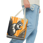 Art Deco Squirrel, Everyday Tote Bag w Cotton Handles
