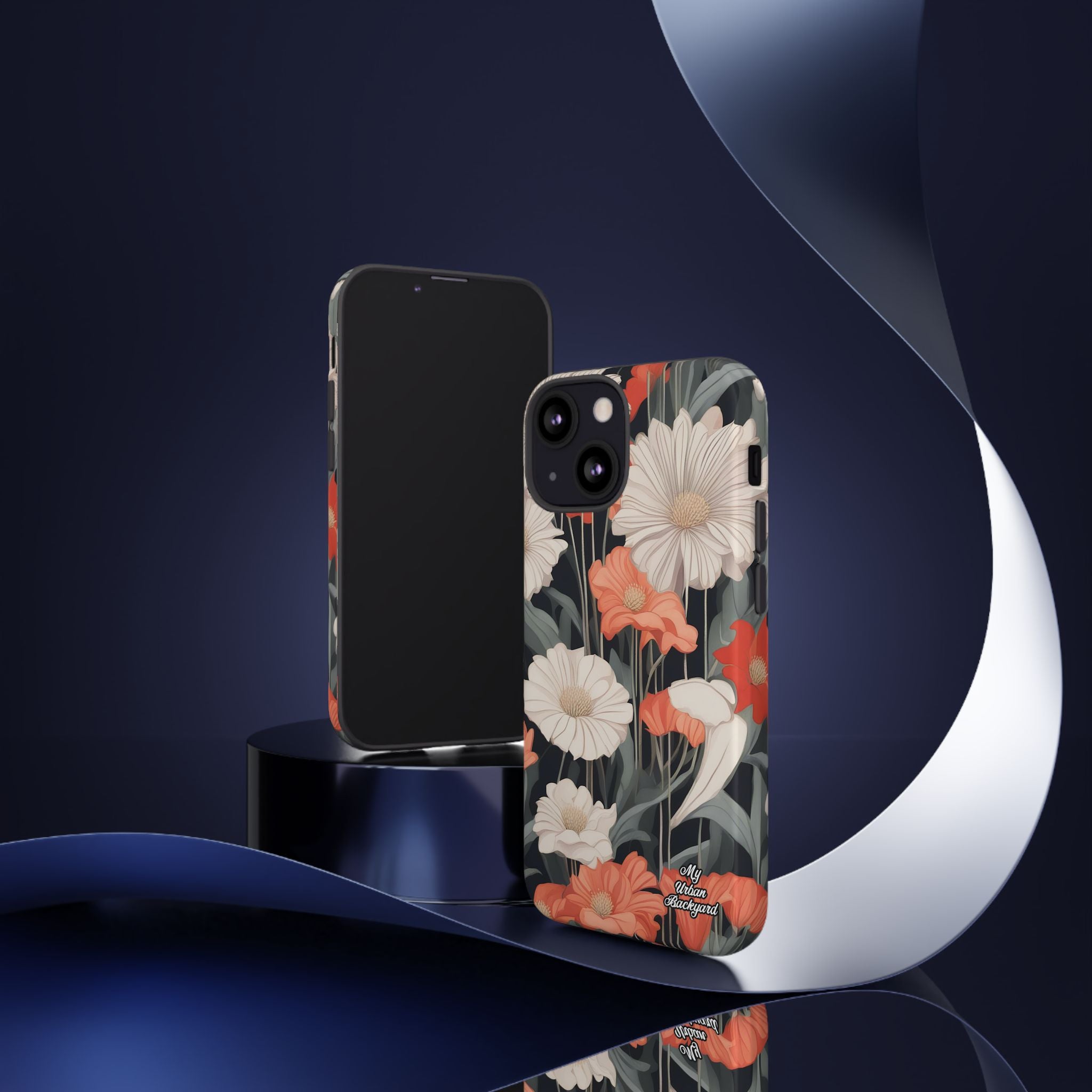 Art Deco Flowers, Cell Phone Case - Apple, Samsung, Google Pixel