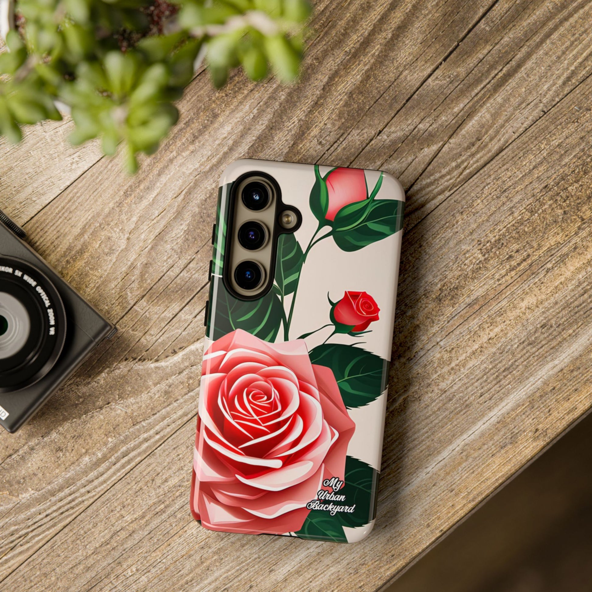 Pink Rose Flowers, Cell Phone Case - Apple, Samsung, Google Pixel