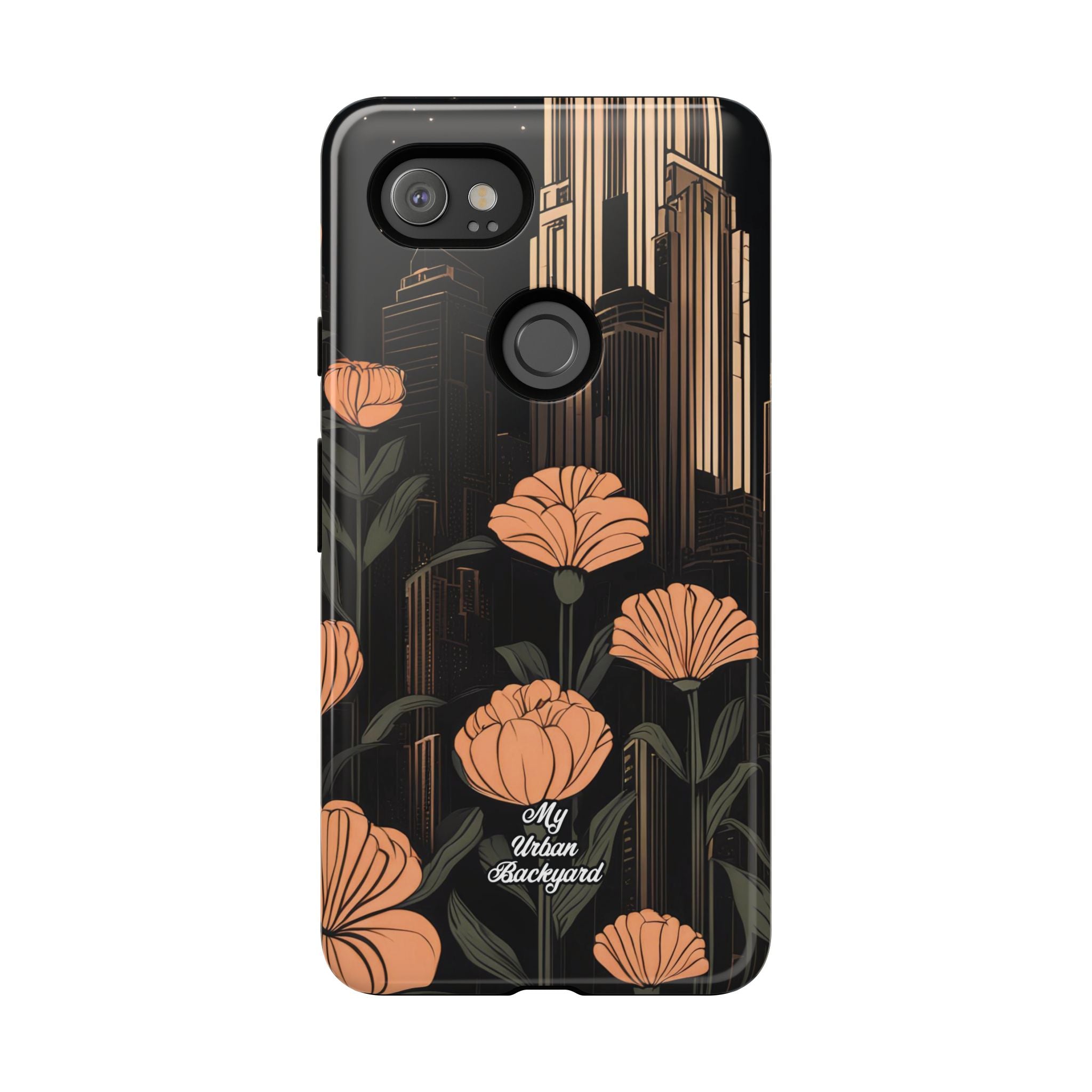 Urban Evening with Flowers, Cell Phone Case