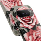 Pink Rose Flowers, Cell Phone Case - Apple, Samsung or Google Pixel