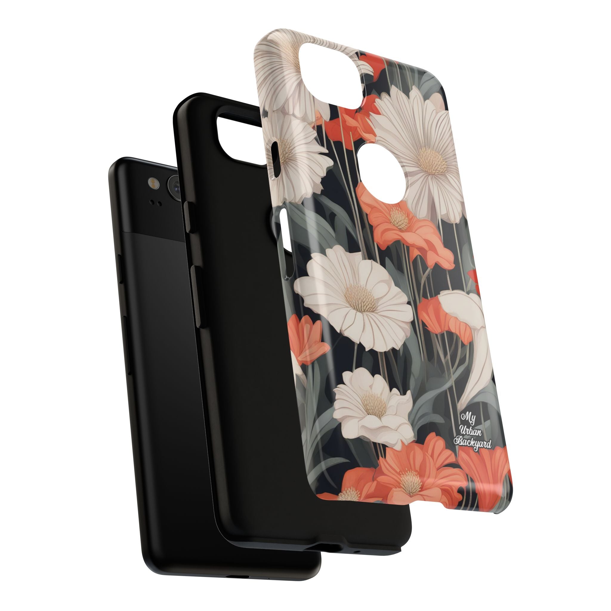 Art Deco Flowers, Cell Phone Case - Apple, Samsung, Google Pixel