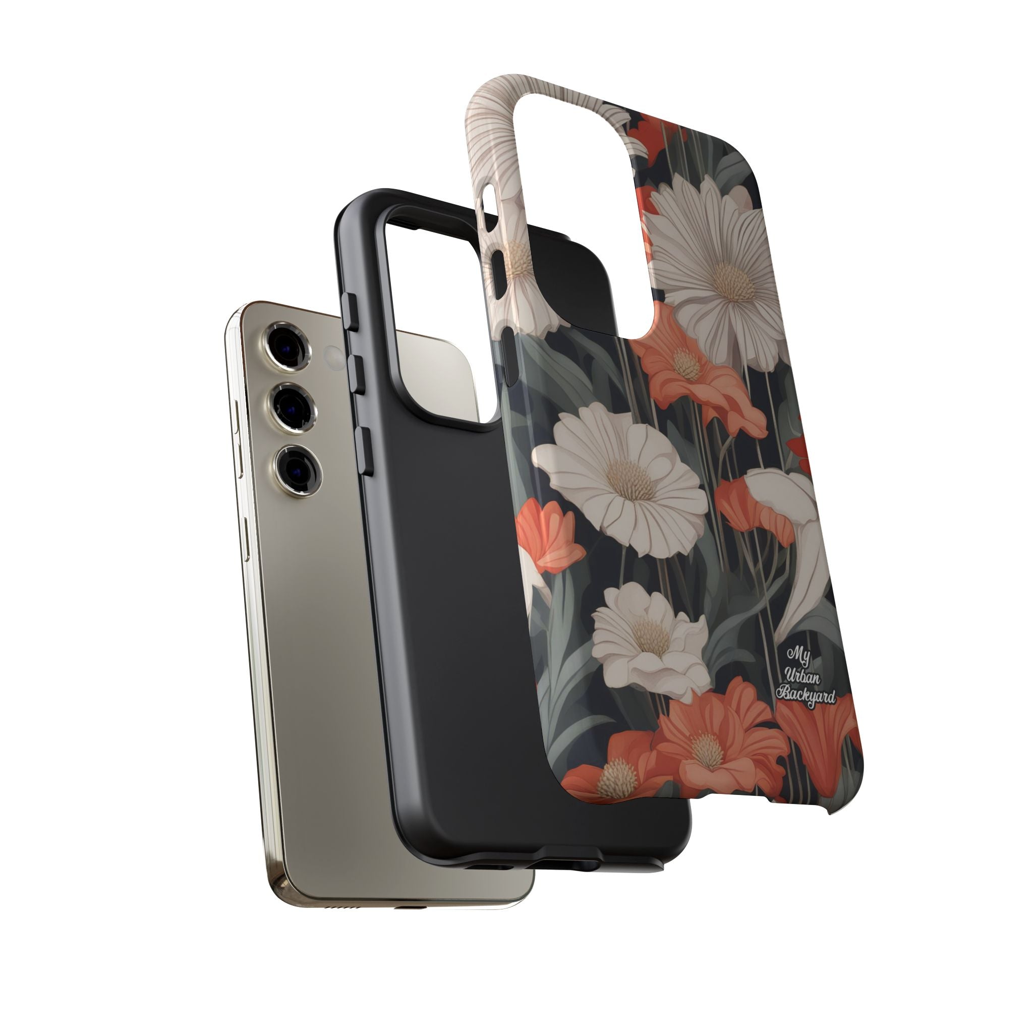 Art Deco Flowers, Cell Phone Case - Apple, Samsung, Google Pixel