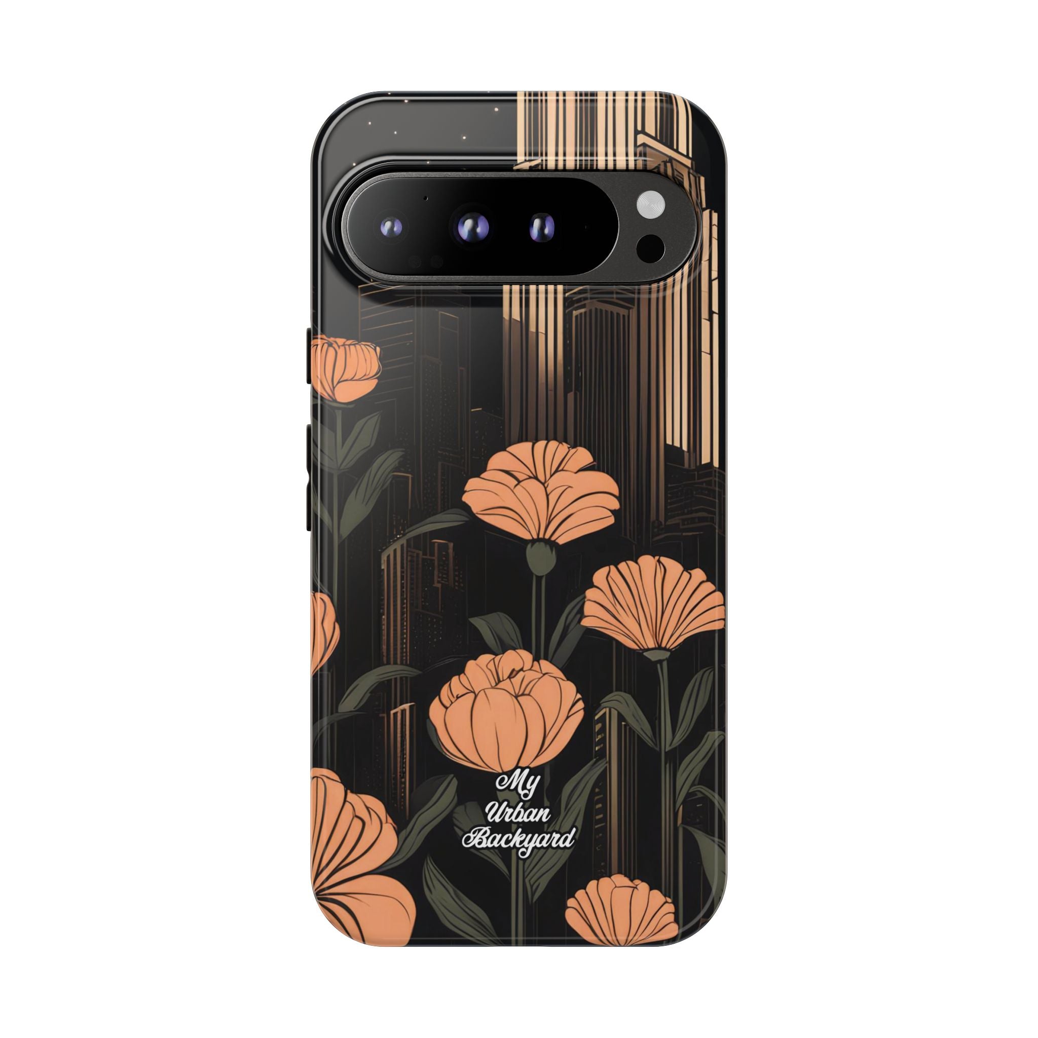 Urban Evening with Flowers, Cell Phone Case