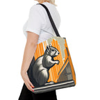 Art Deco Squirrel, Everyday Tote Bag w Cotton Handles
