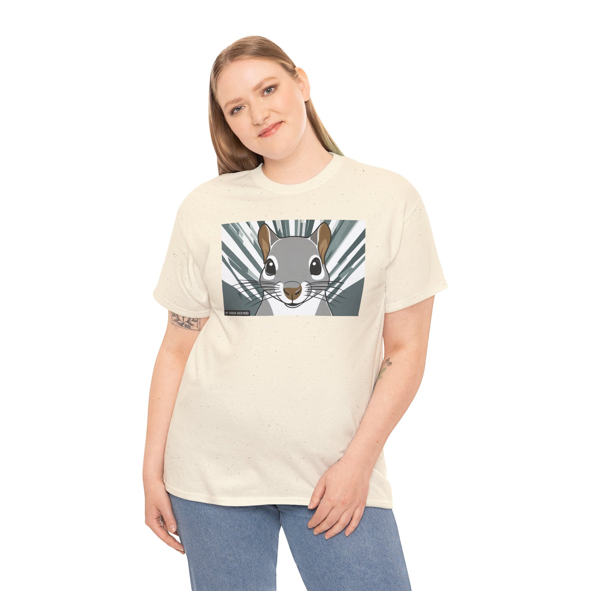 Cute Squirrel Graphic Tee, Unisex Cotton T-Shirt, Nature Lover Gift, Animal Art Top, Casual Wear