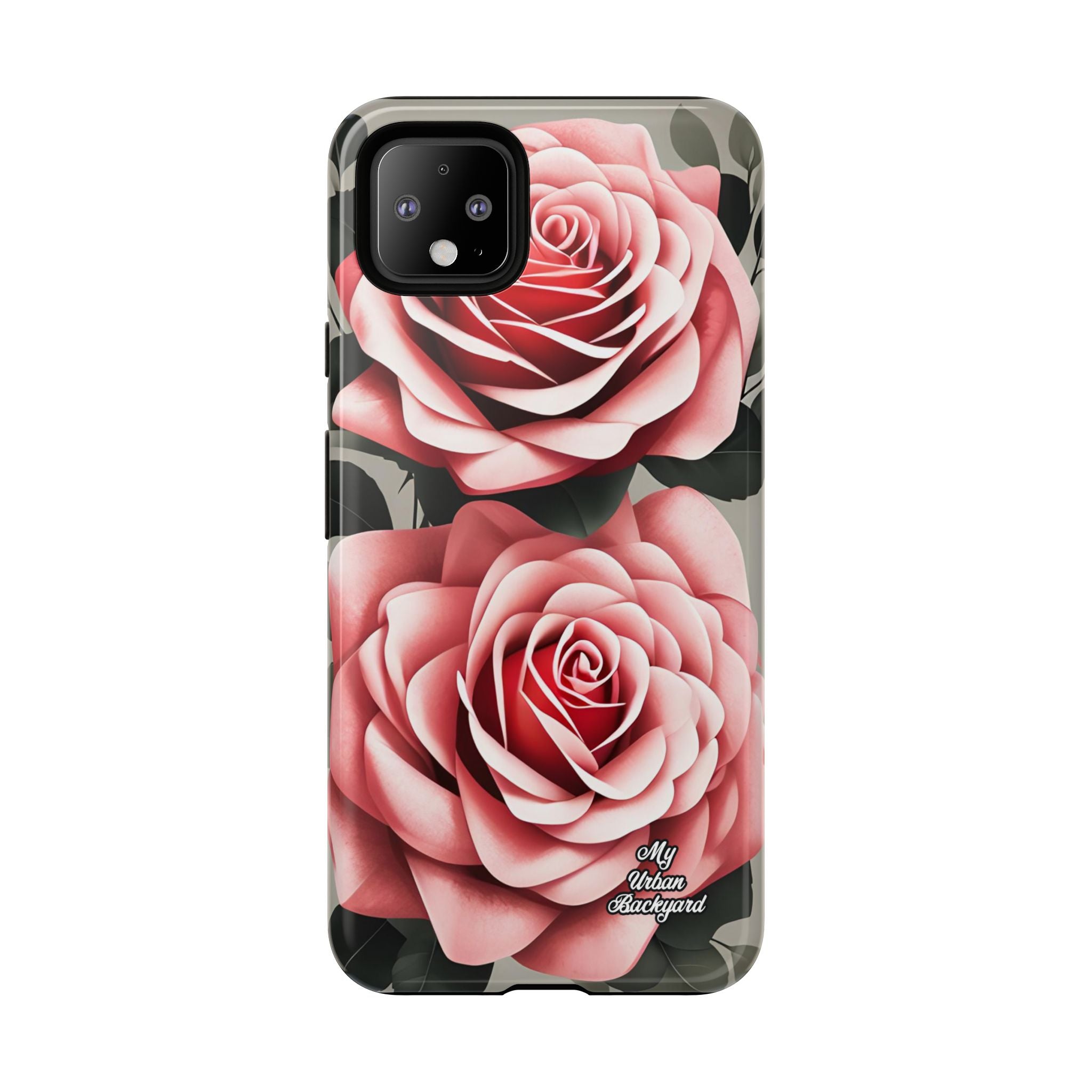 Pink Rose Flowers, Cell Phone Case - Apple, Samsung or Google Pixel