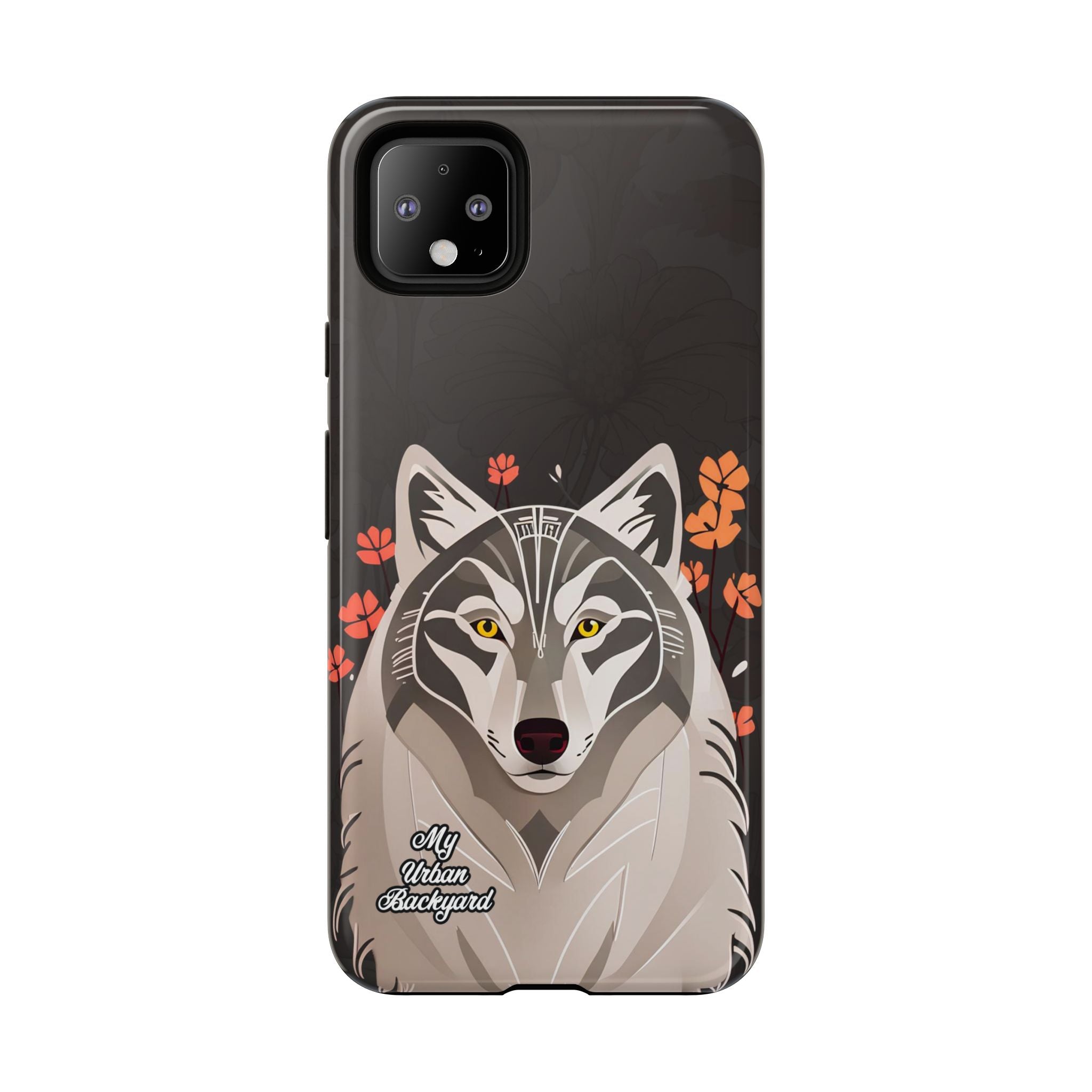 Art Deco Wolf, Cell Phone Case - Apple, Samsung, Google Pixel