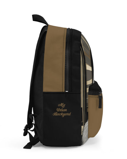 Art Deco Squirrel, Backpack with Computer Pocket and Padded Back