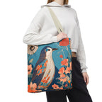 Colorful Bird Tote Bag with Cotton Handles For Everyday Use, 3 Sizes