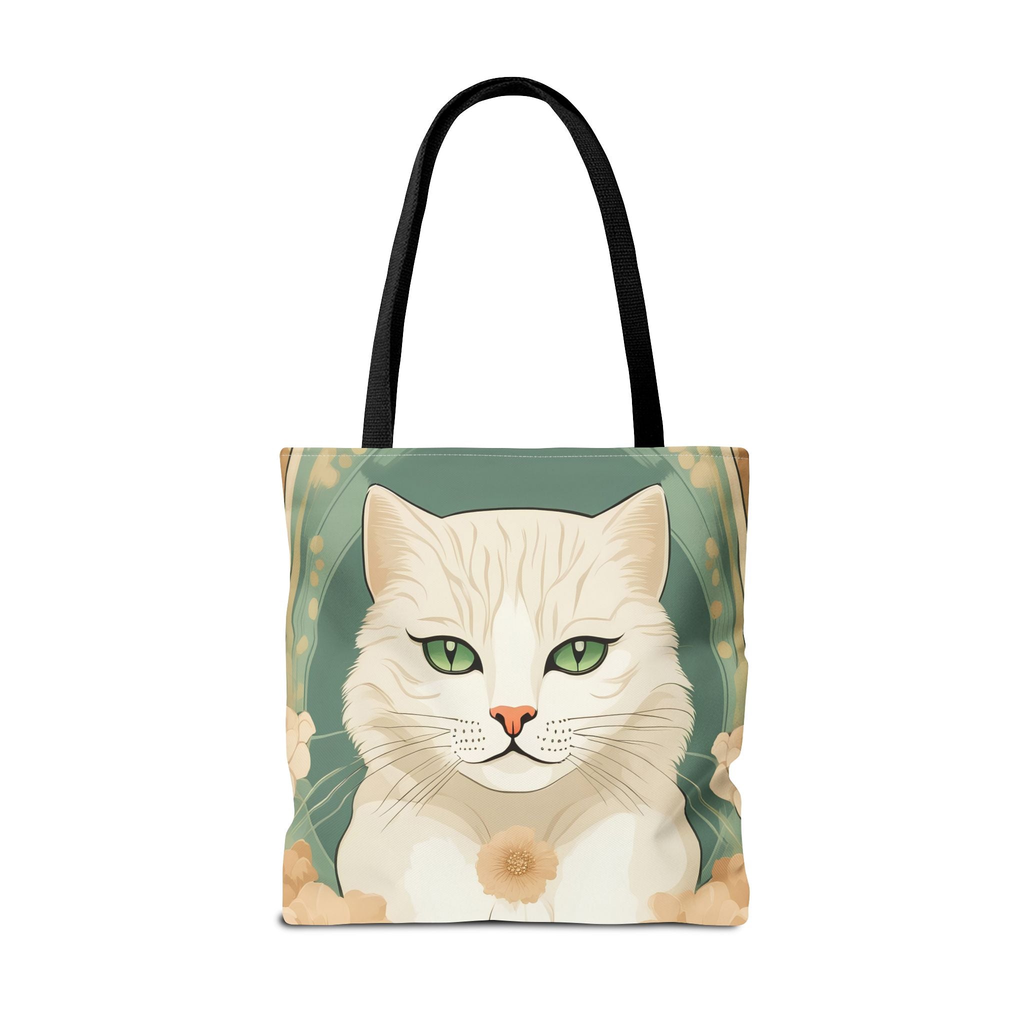 Blanca Purrington, Cat Tote Bag w Cotton Handles