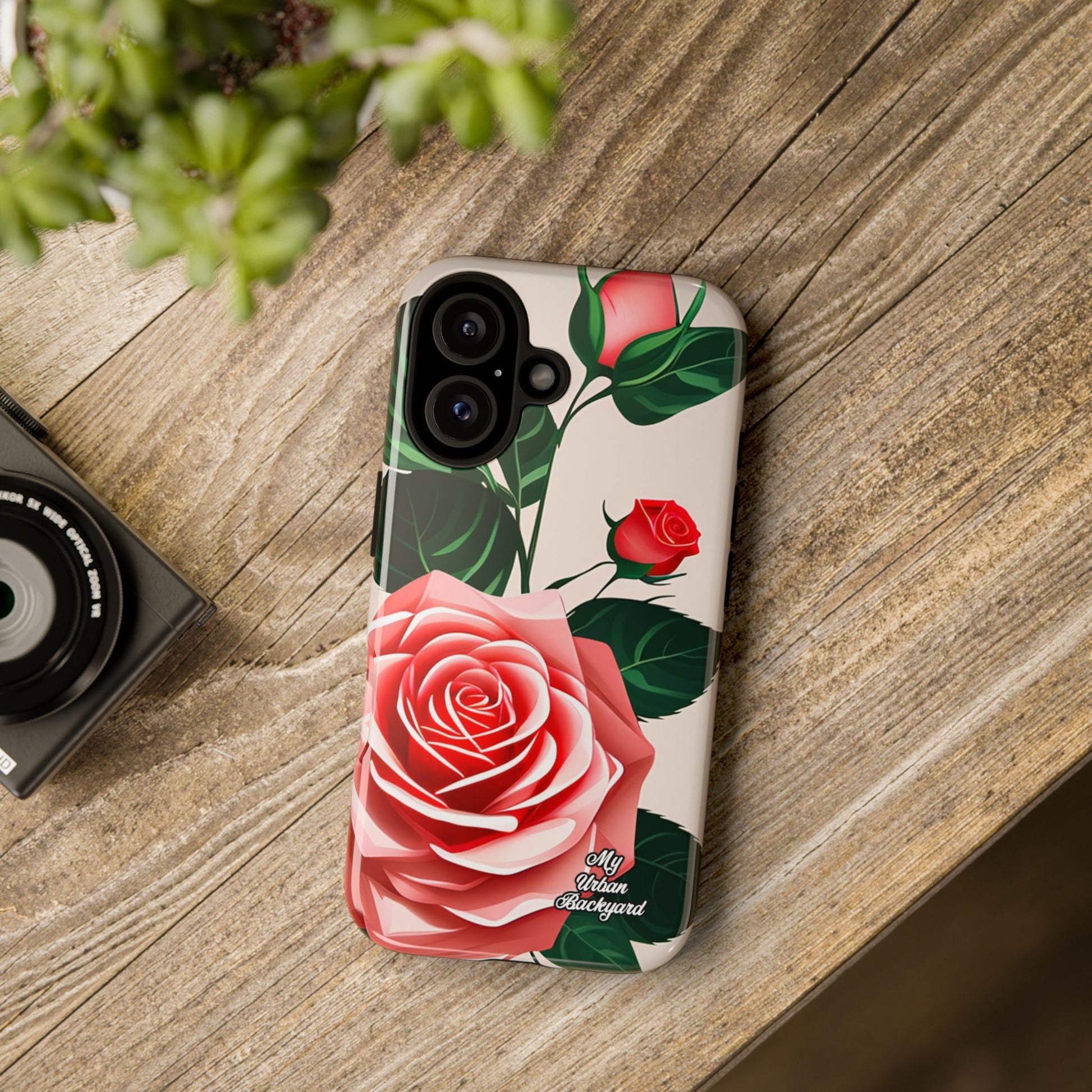 Pink Rose Flowers, Cell Phone Case - Apple, Samsung, Google Pixel
