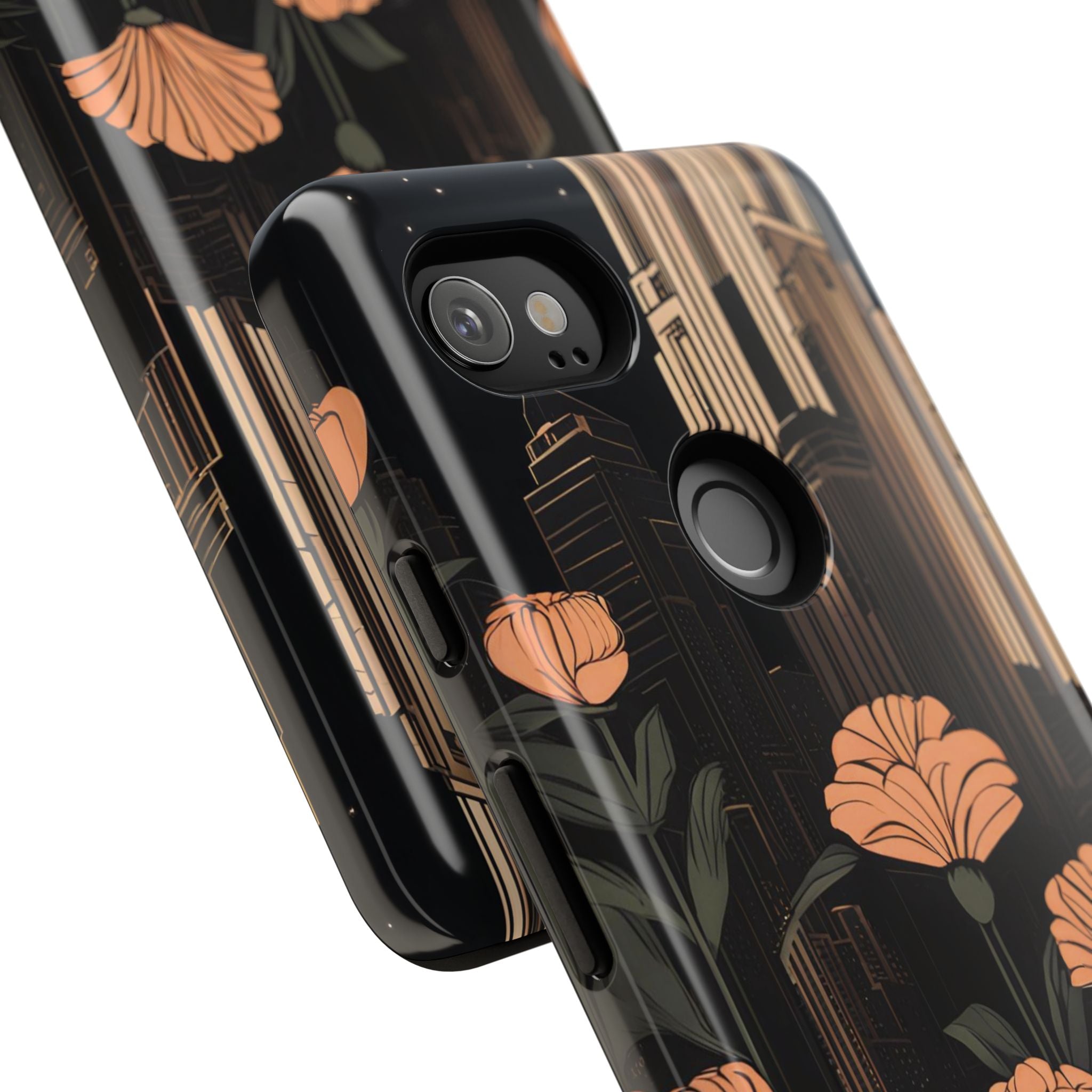 Urban Evening with Flowers, Cell Phone Case