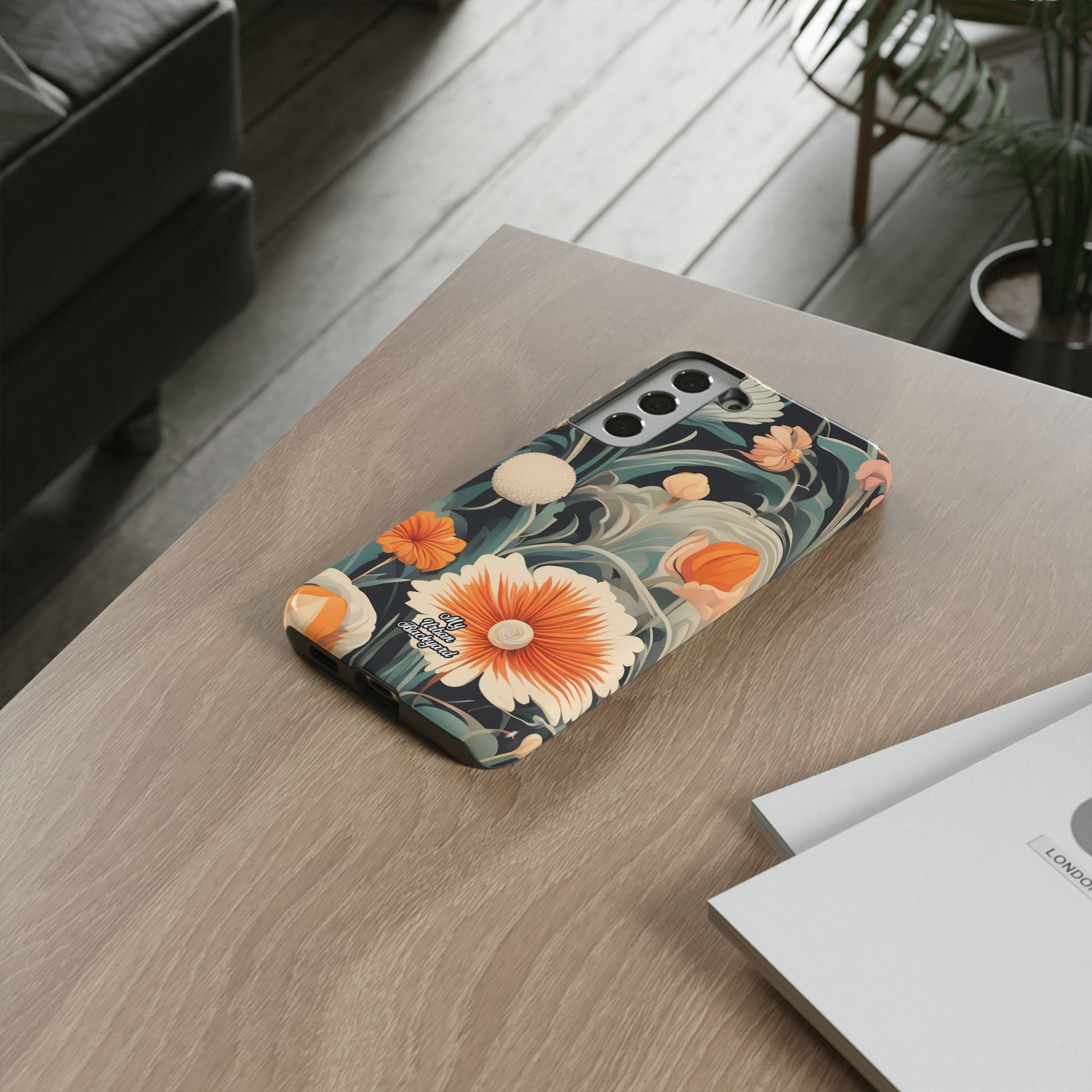 Orange and White Flowers, Cell Phone Case - Apple, Samsung, Google Pixel