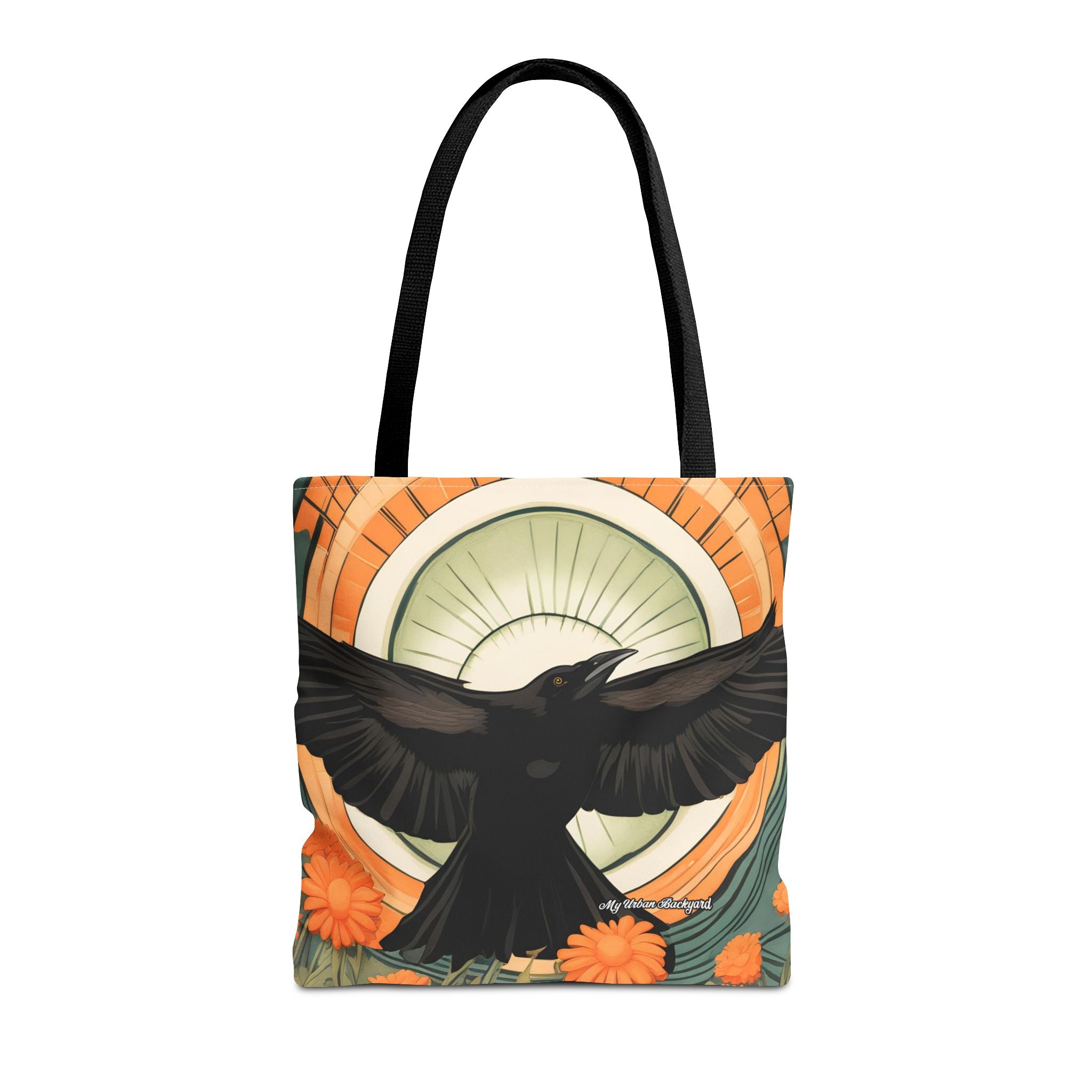 Flying Crow Tote Bag with Cotton Handles For Everyday Use, 3 Sizes