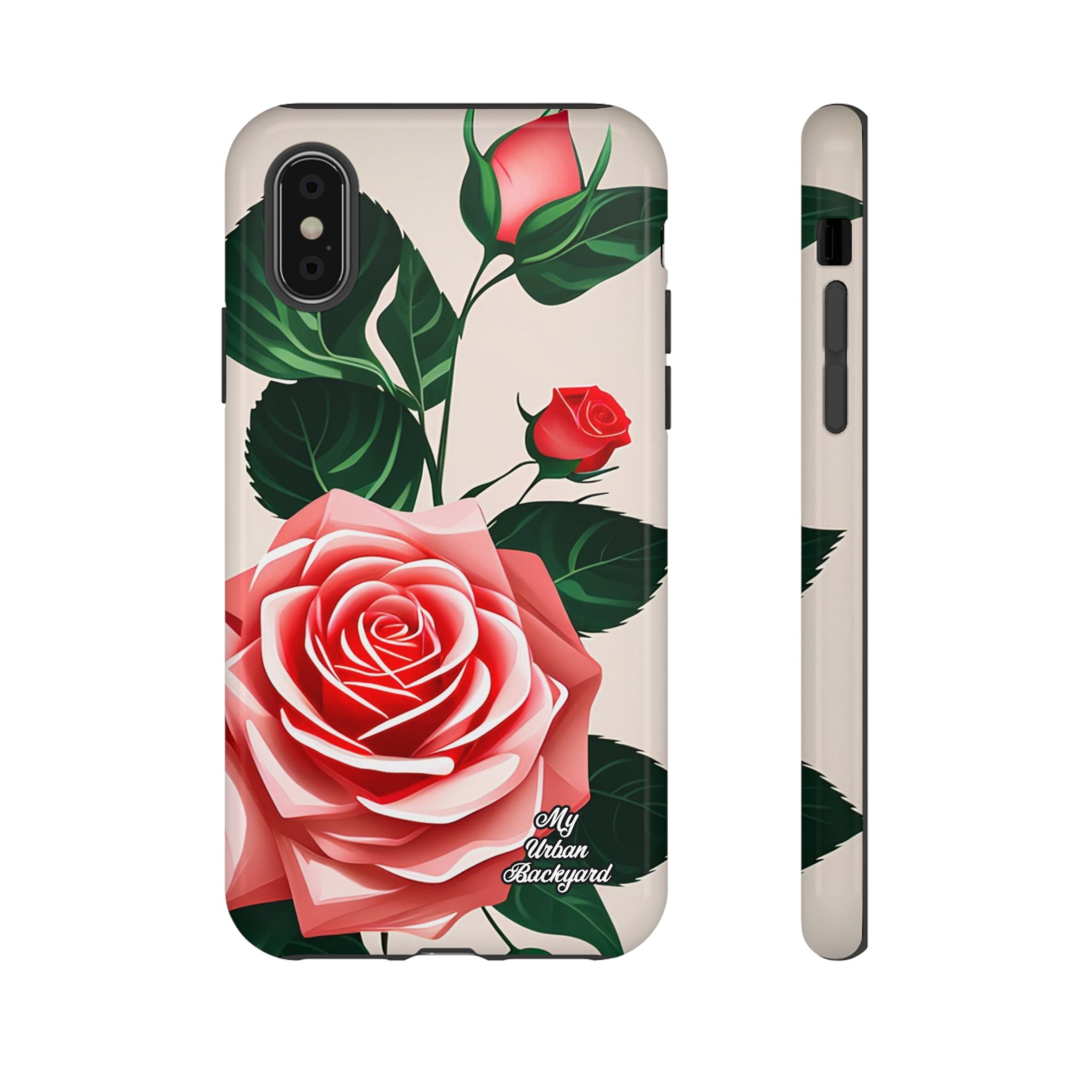 Pink Rose Flowers, Cell Phone Case - Apple, Samsung, Google Pixel