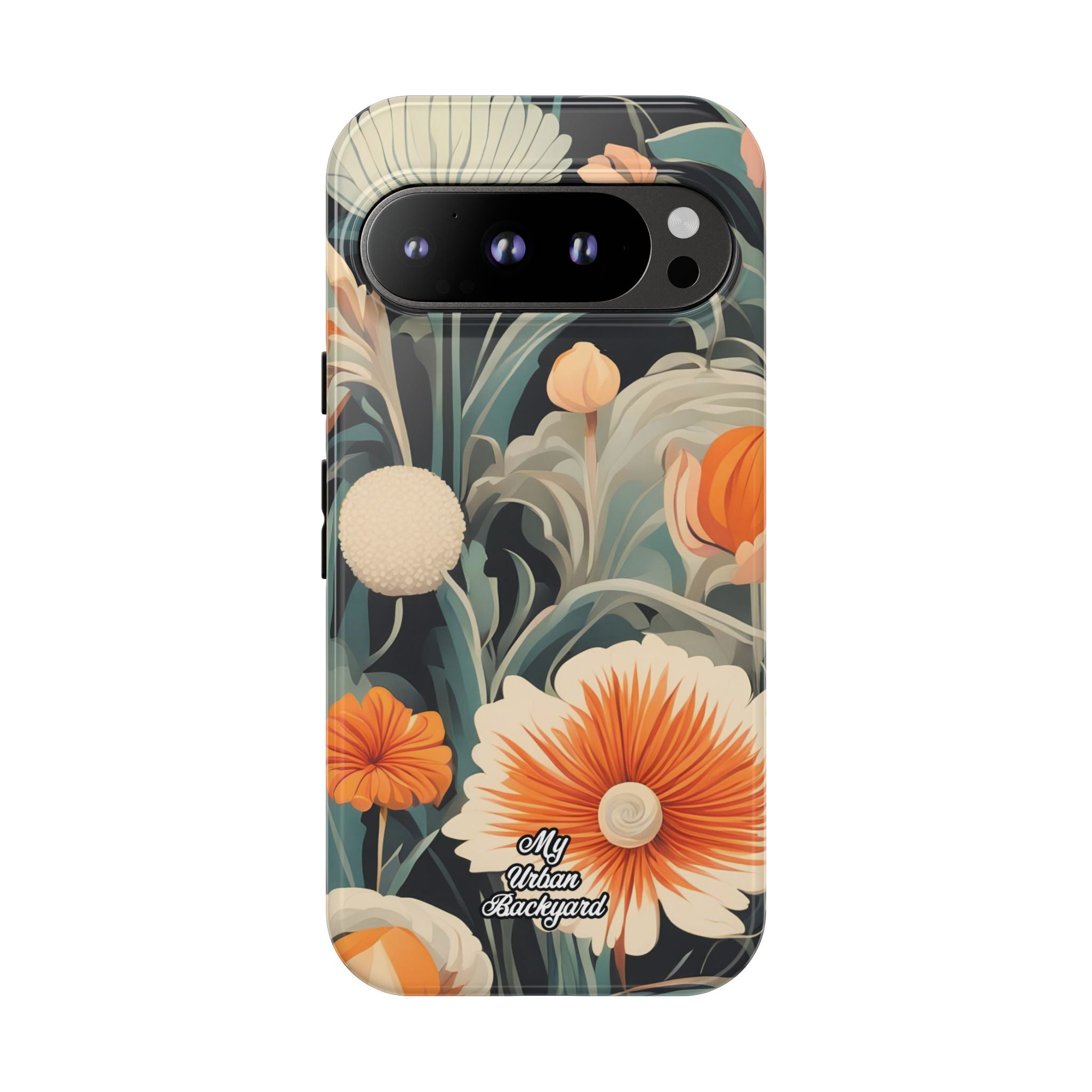 Orange and White Flowers, Cell Phone Case - Apple, Samsung, Google Pixel