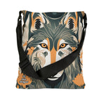 Dorian Greyfang Tote Bag with Adjustable Strap, Wolf Design - Trendy and Versatile