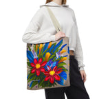 Vibrant Wildflowers Tote Bag with Cotton Handles For Everyday Use, 3 Sizes