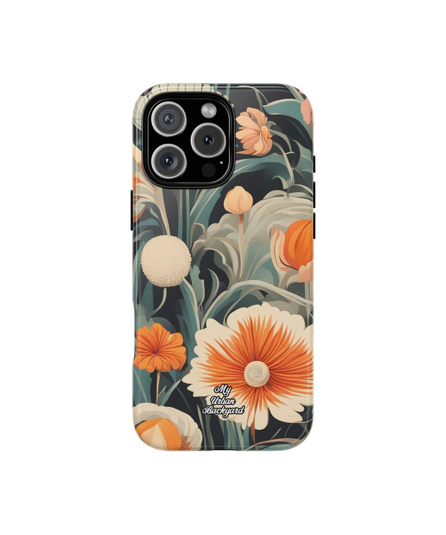 Orange and White Flowers, Cell Phone Case - Apple, Samsung, Google Pixel