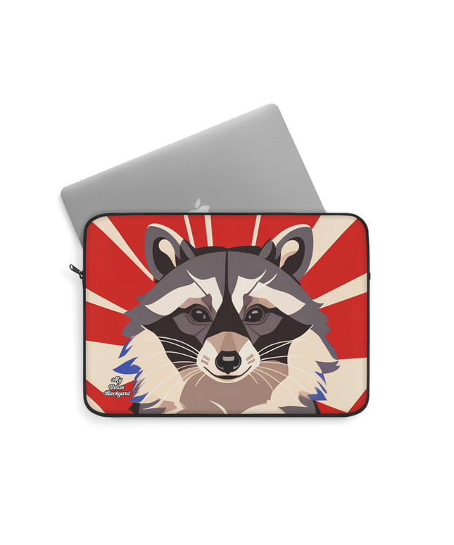 Ziggy Starspaws, Raccoon Laptop Carrying Case, Top Loading Sleeve for School or Work
