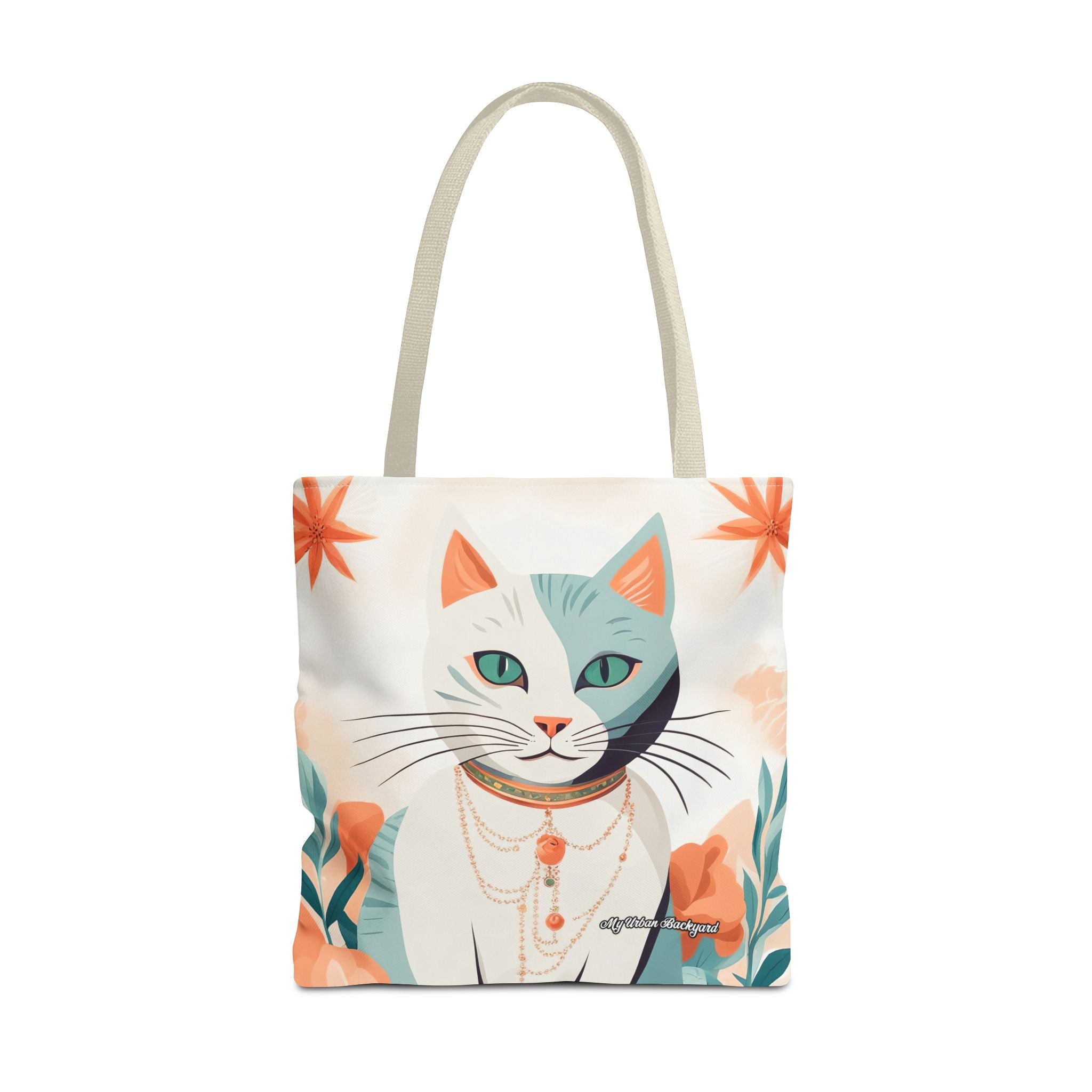 Whiskers, Cat Tote Bag with Cotton Handles For Everyday Use, 3 Sizes