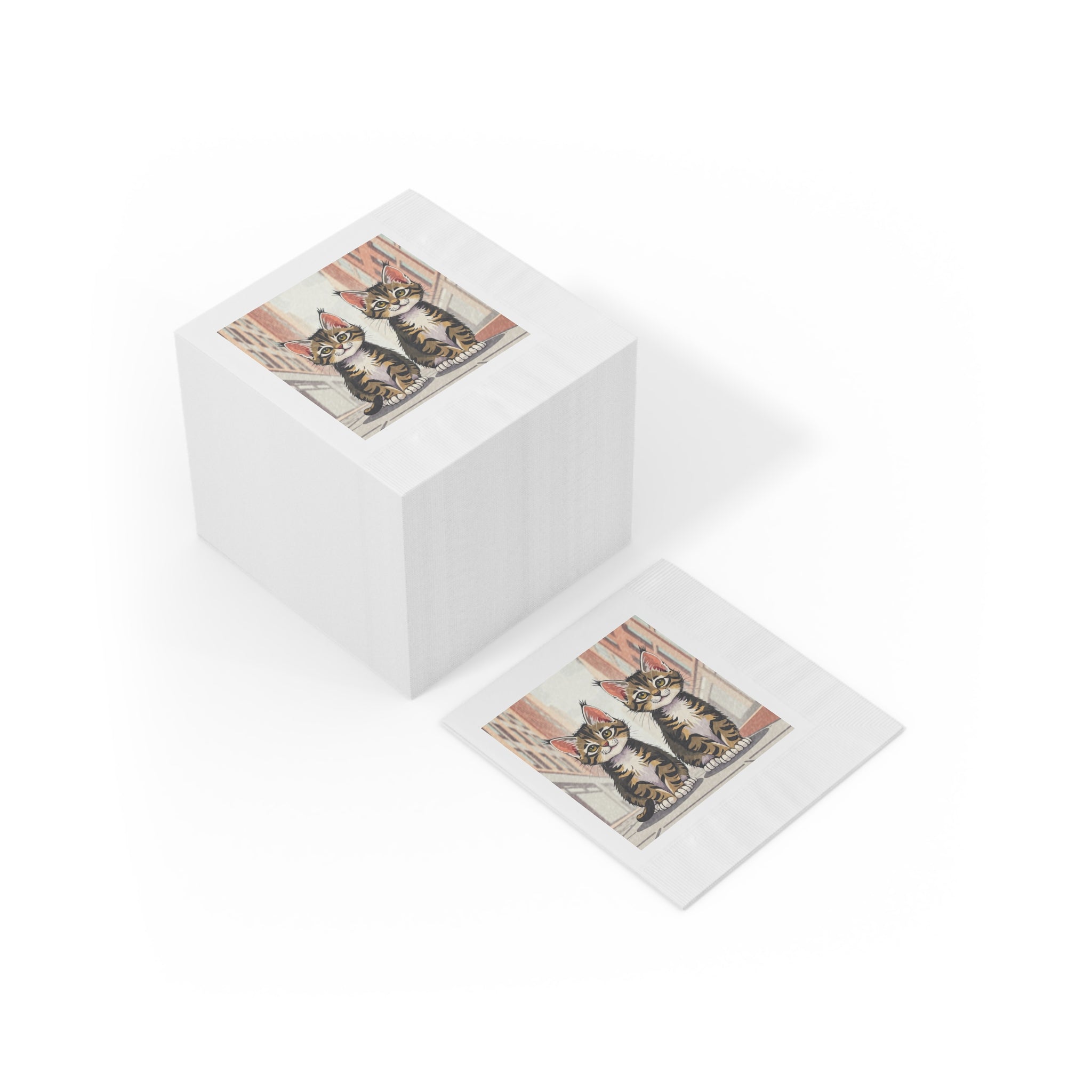 Cute Tabby Kittens Napkins