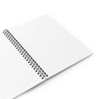 White Rabbit on a City Street, Spiral Notebook Writing Journal - 118 Ruled Pages