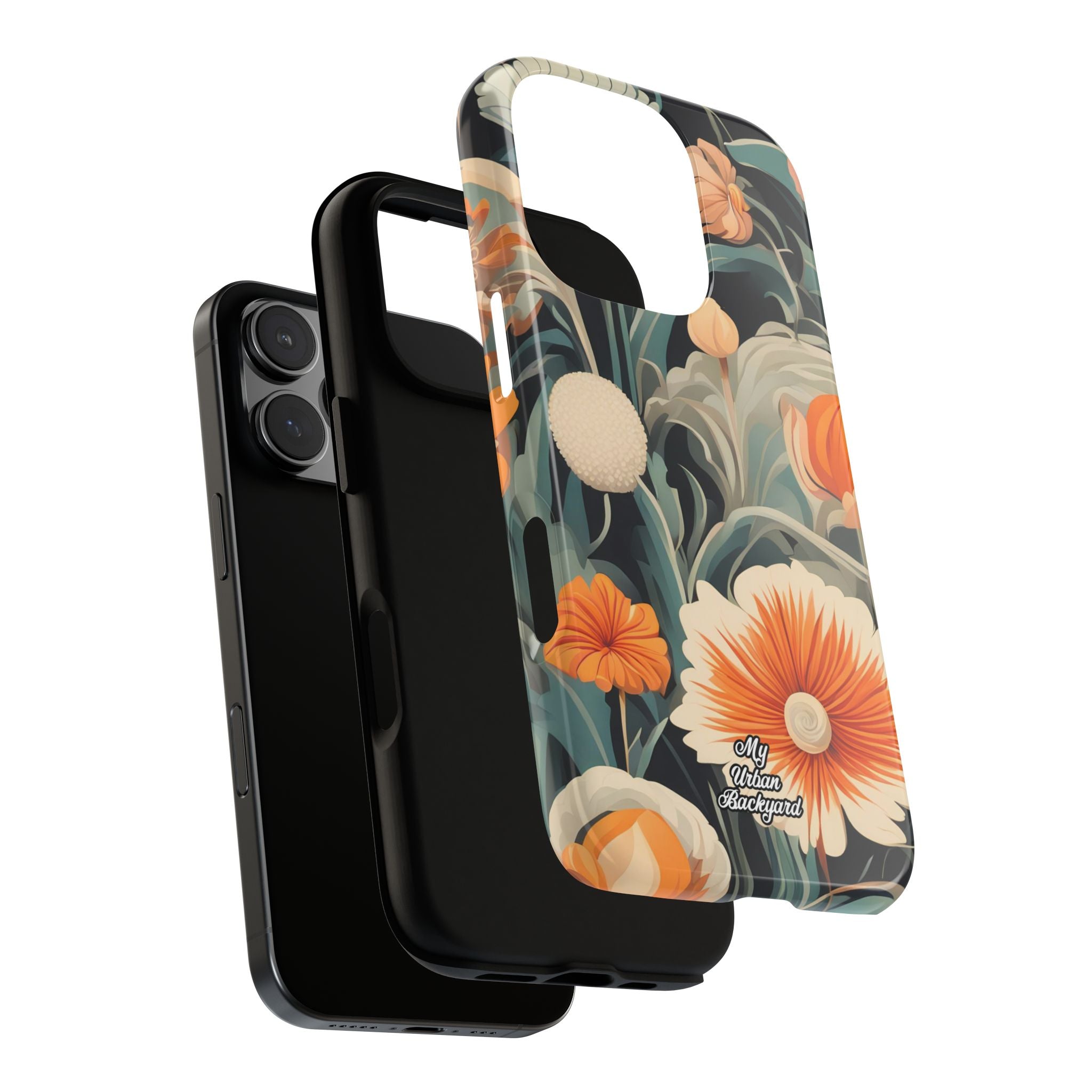 Orange and White Flowers, Cell Phone Case - Apple, Samsung, Google Pixel