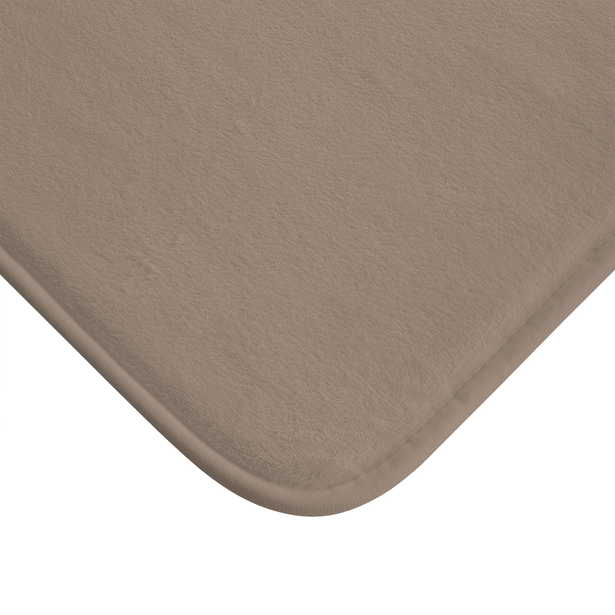Taupe Memory Foam Bath Mat — Soft Absorbent Bathroom Rug, 2 sizes