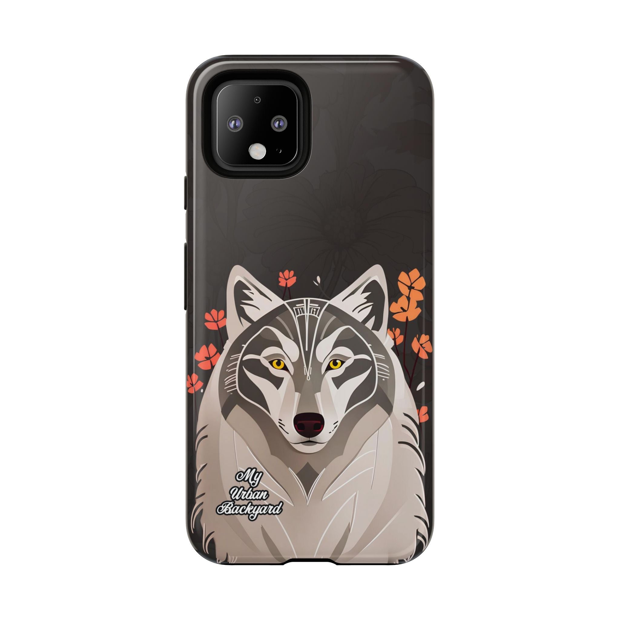 Art Deco Wolf, Cell Phone Case - Apple, Samsung, Google Pixel