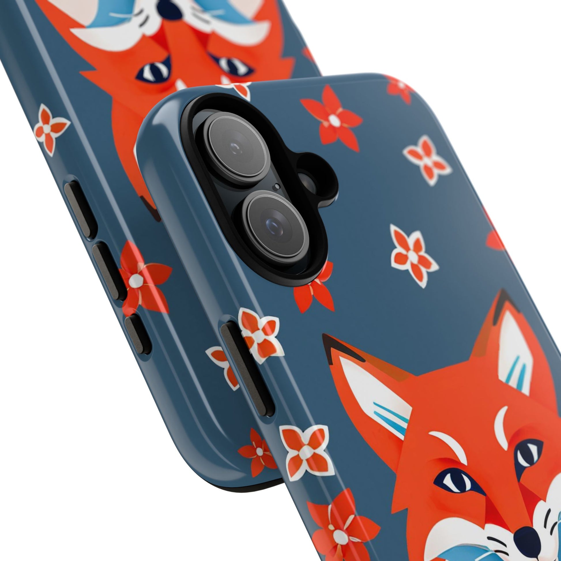 Fox with Flowers, Cell Phone Case - Apple, Samsung, Google Pixel