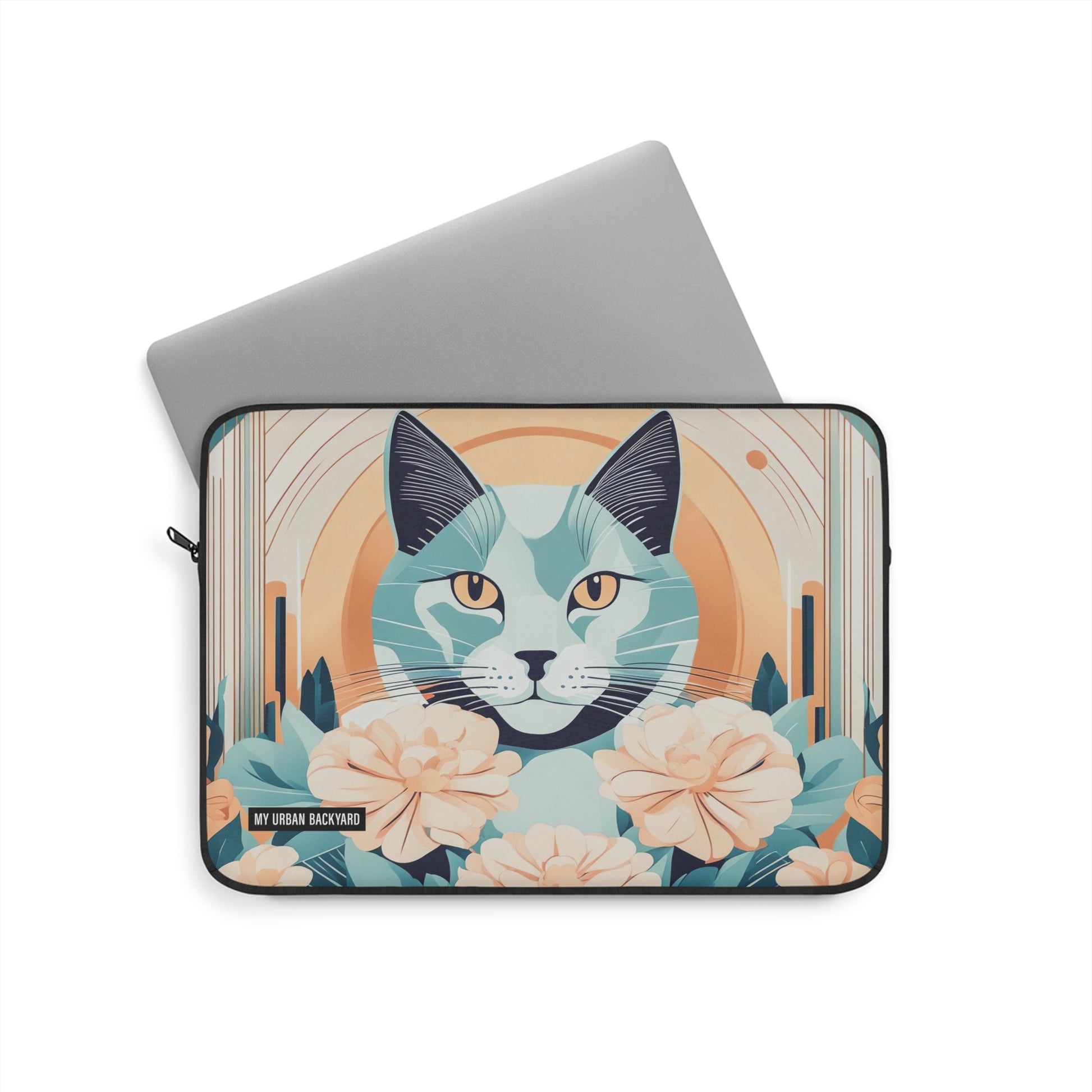 Leo Bluemane Design - Cat Laptop Sleeve - Protective Tech Accessory for Cat Lovers
