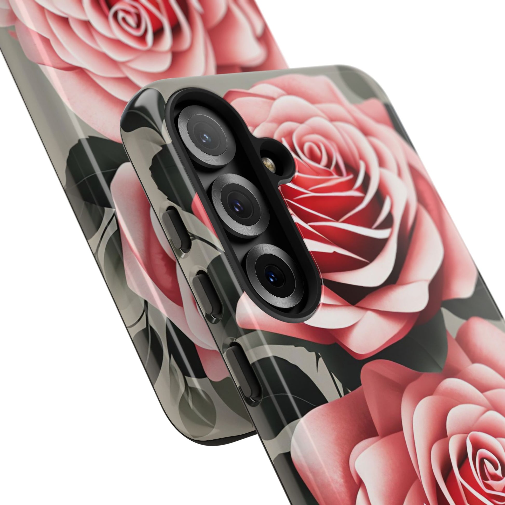 Pink Rose Flowers, Cell Phone Case - Apple, Samsung or Google Pixel